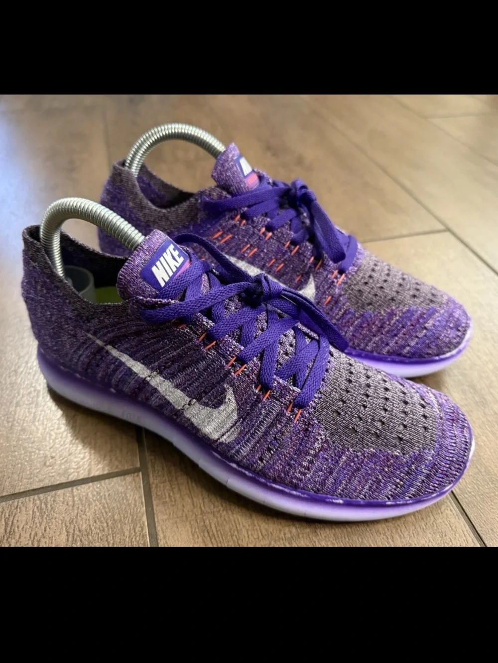 Nike Free RN Flyknit Running Training Shoes Grand Purple 831070 503 Wmn's Sz 7